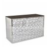 Home Bar Counter Rectangle Silver