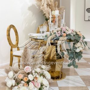 Mirror Glass Cake Table