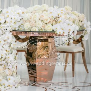 Mirror Glass Cake Table