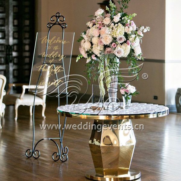 Mirror Glass Cake Table