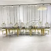 Mirror Table Wedding Events Oval Design