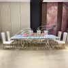 Silver Wedding Table Event Stainless Steel Luxury Furniture