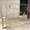 French Style Wine Rack Gold Modern