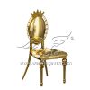 Elegant Event Chair Gold Royal Crown Design