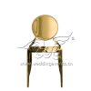 Gold Event Chair Stainless Steel Round Back