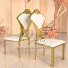 Gold Chairs for Sale Elegant Fan Shape Design