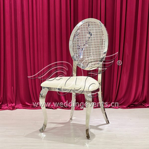 Gold metal circle wedding chair