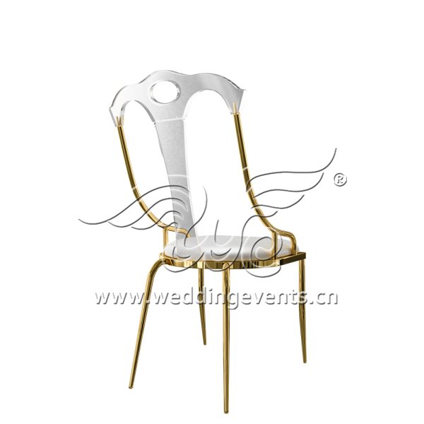 Acrylic back chair