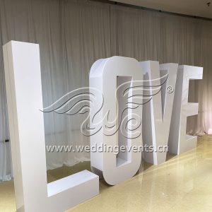 Love backdrop wedding