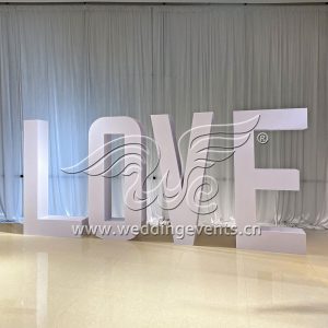 Love backdrop wedding