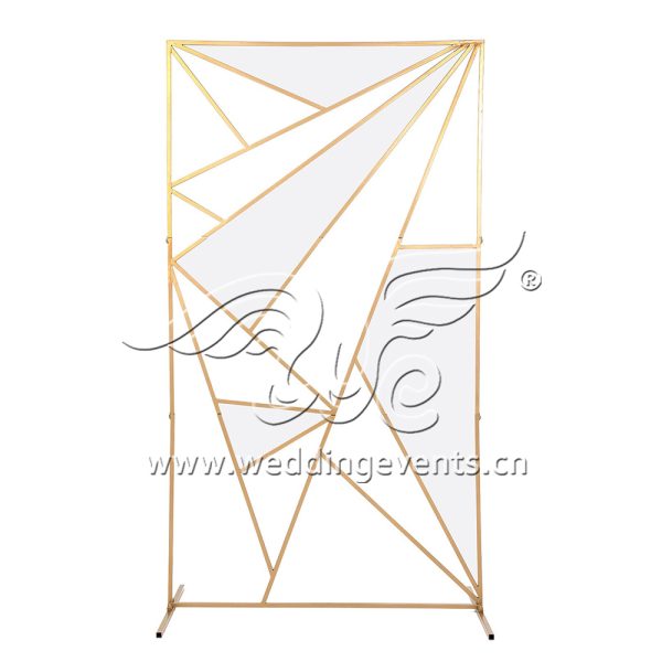 Metal geometric backdrop