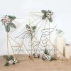 Metal Geometric Backdrop Rectangle Floor Stand