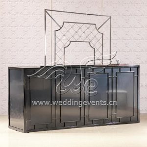 Black bar counter