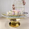 Crystal Event Table Round Shape with Glass