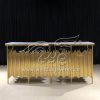 Rectangular Bar Table Golden Base with MDF