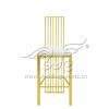 Bar Stool Modern Golden Frame Tube Backrest