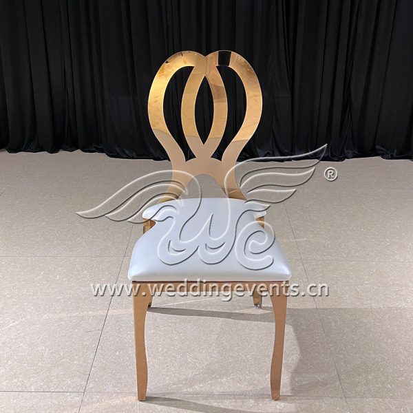 Rose Gold Metal Wedding Chairs