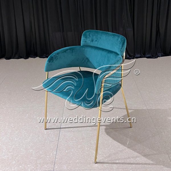 Blue Velvet Dining Chair