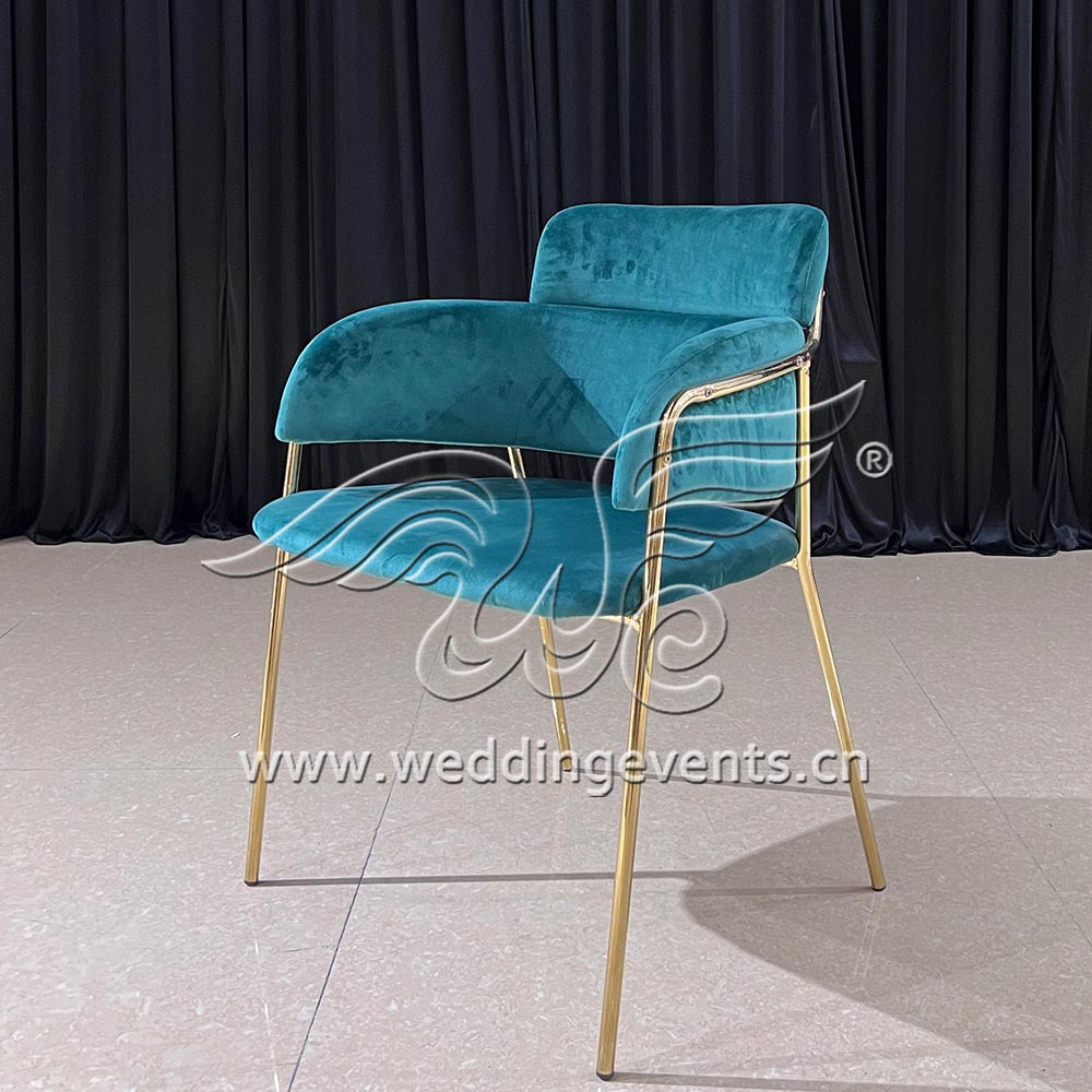 Blue Velvet Dining Chair