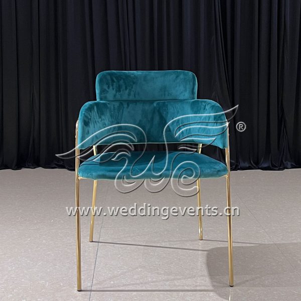 Blue Velvet Dining Chair