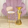 Cafe Bar Stools Pink Velvet Height Chair