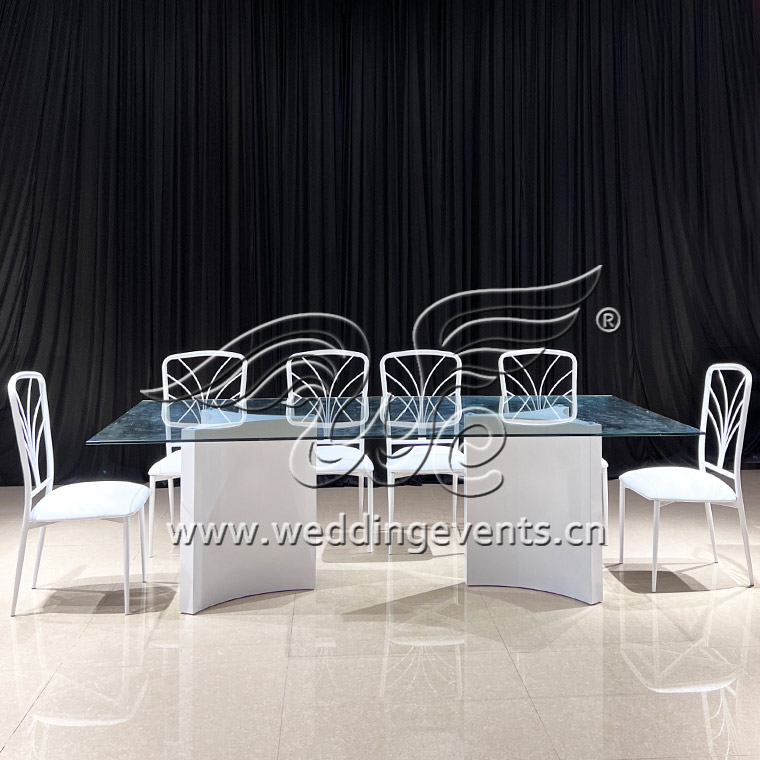 Glass Dining Table 6 Seater