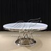 Gold Stainless Steel Event Table Circle Style