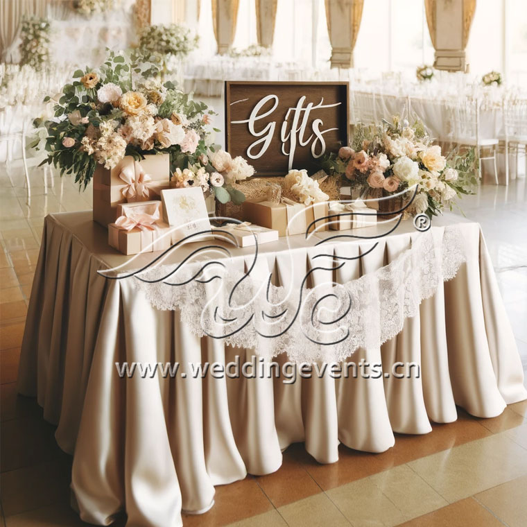 Choosing and Setting Up Gift Tables