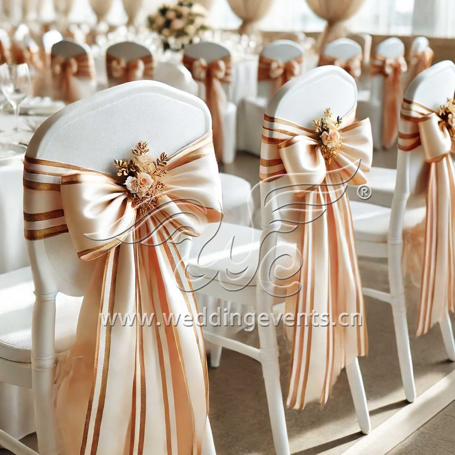 How to Tie a Wedding Chair Sash