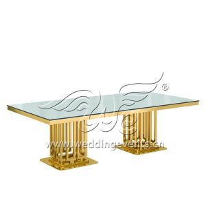 Rectangle Mirror Glass Table