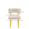 Hotel Wedding Chair with Curved Velvet Backrest