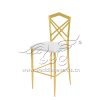 Commercial Bar Stool with Custom Cross Back Design