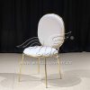 White Chair for Wedding Soft Velvet Seating Furniture