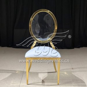 Acrylic And Gold Chair