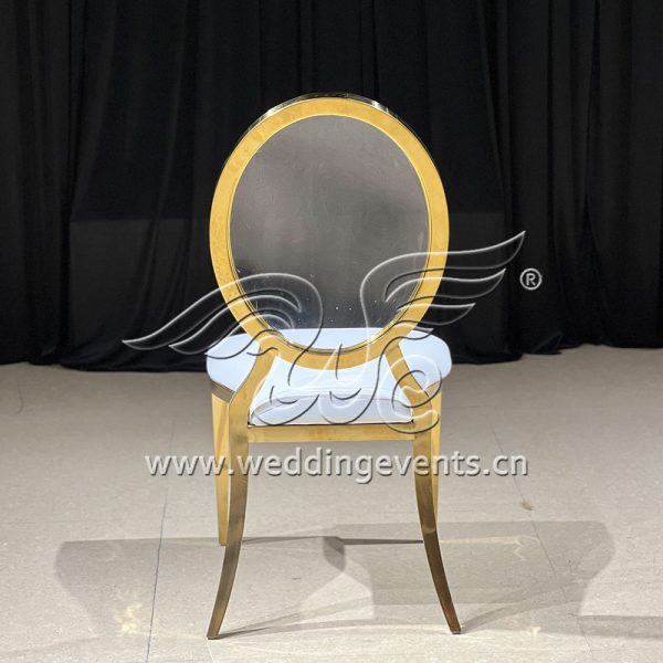 Acrylic And Gold Chair