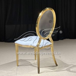 Acrylic And Gold Chair