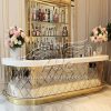 Modern Bar Counter Design Lattice-Patterned For Party