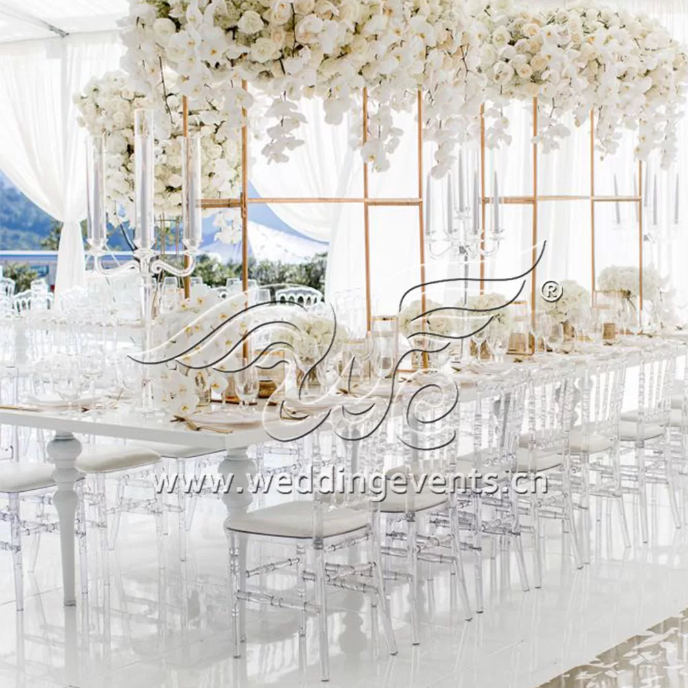 Crystal Acrylic Wedding Chairs Shine Bright on Your Big Day